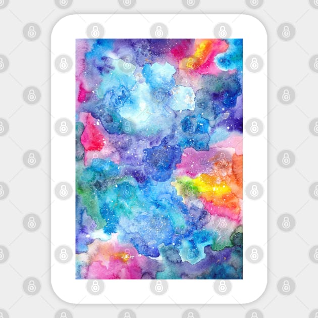 Watercolor Galaxy Sticker by MarinaDemidova